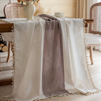 Zenora Bohemian Ruffled Rectangular Tablecloth