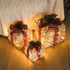 Zenora Christmas Glow Gift Box Set – 3 Piece Metal Light