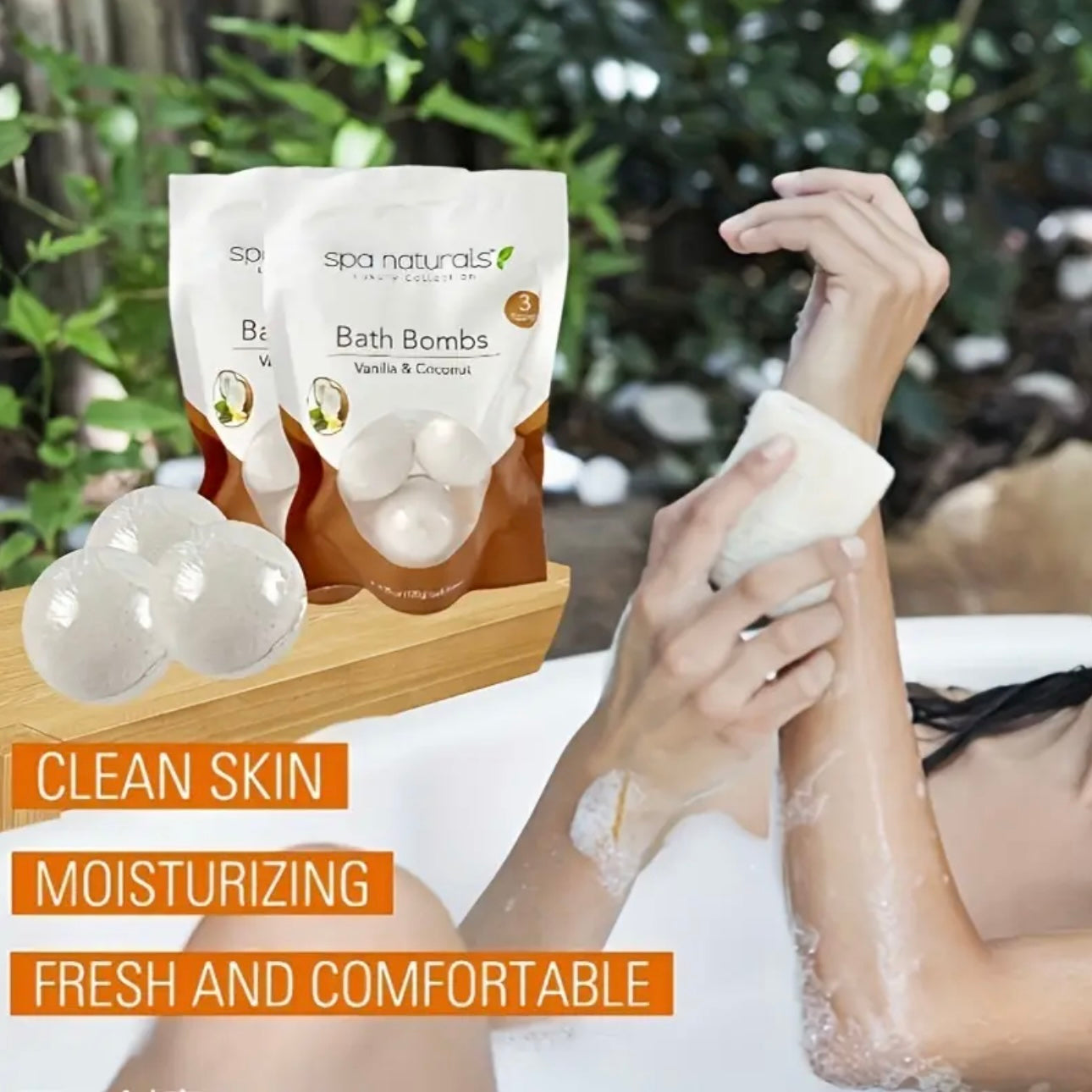 Zenora 3-Pack Vanilla & Coconut Bath Bomb Set