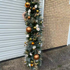 Zenora Uflower 200cm Artificial Christmas Flower Row Decoration