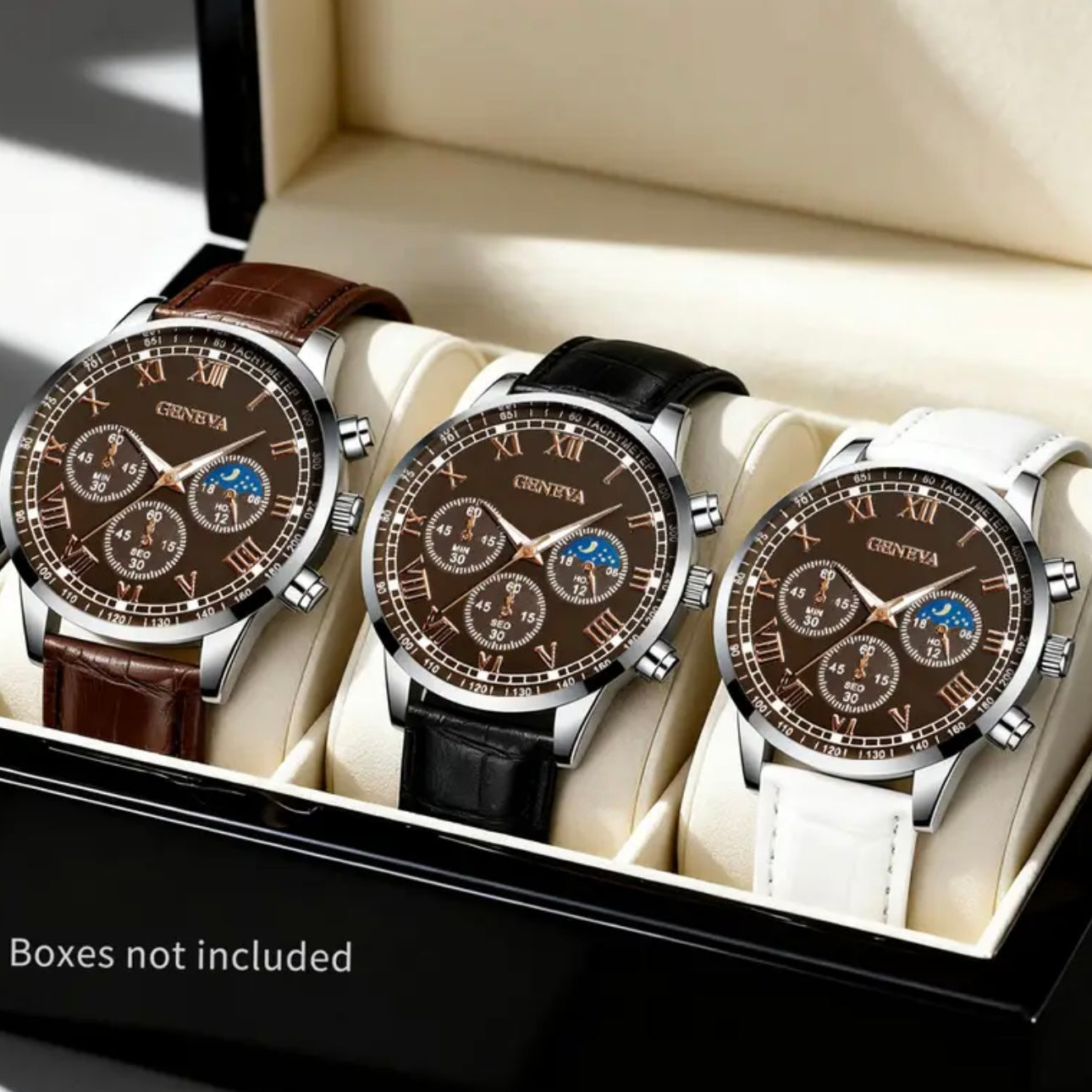 3pcs Men’s Quartz Watch Set