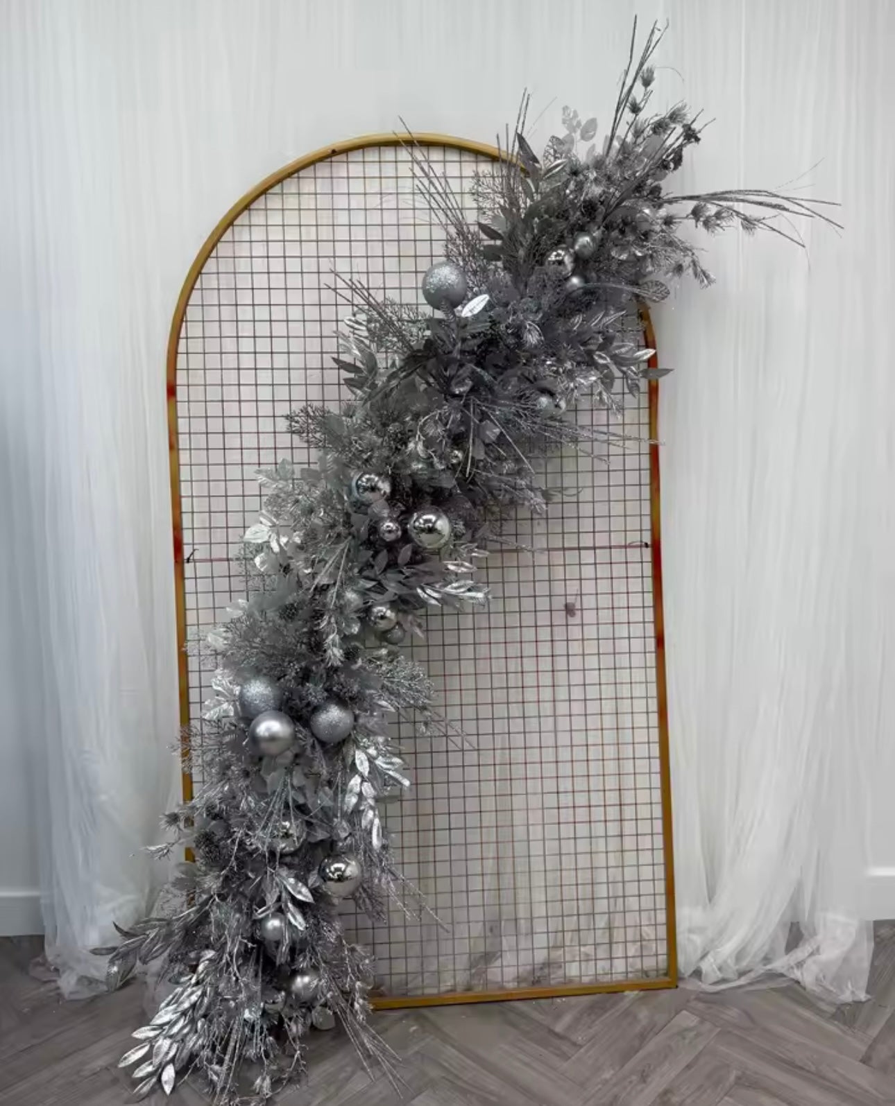 Zenora Uflower 200cm Artificial Christmas Flower Row Decoration