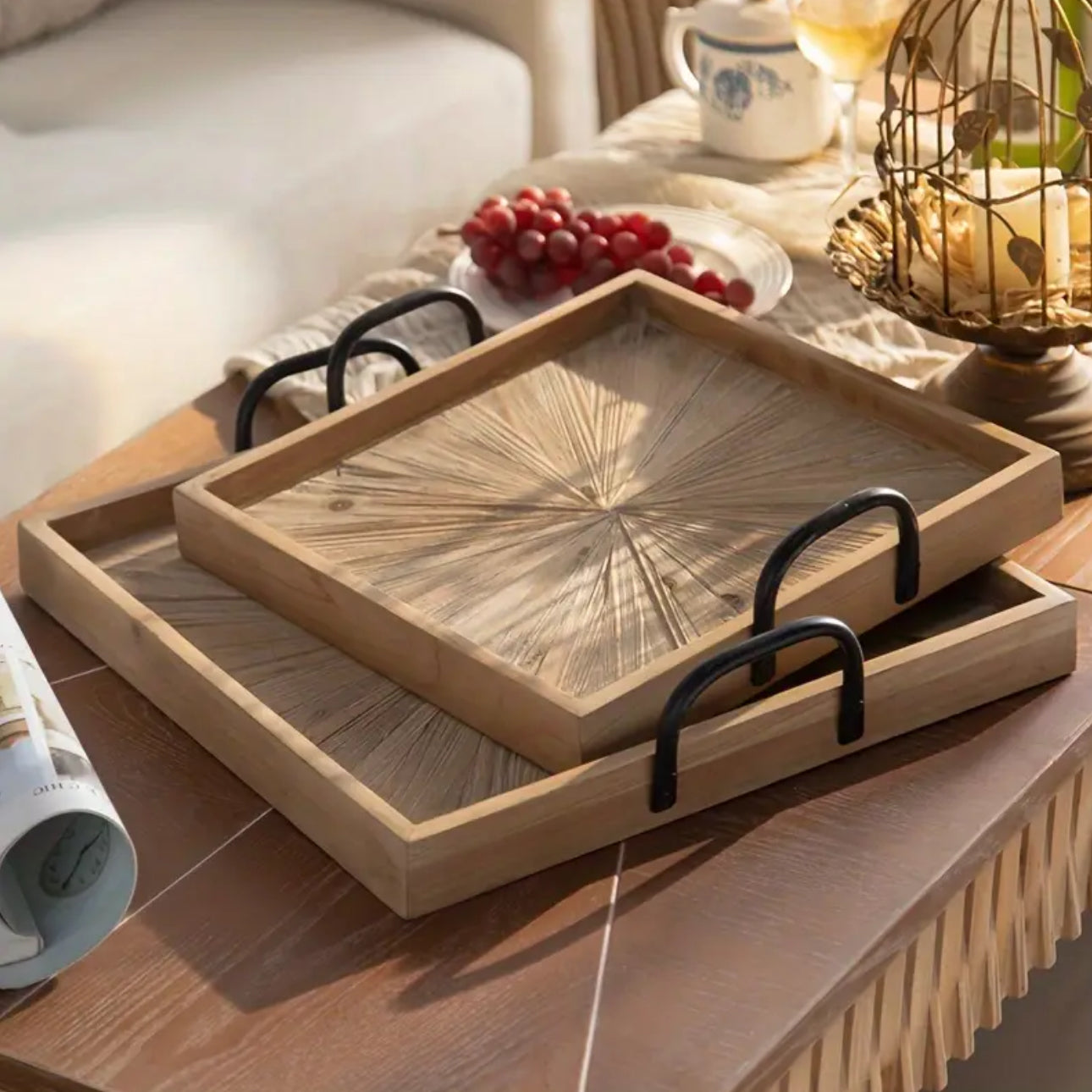 Zenora Rustic Wooden Cheese Board – Versatile Serving Tray