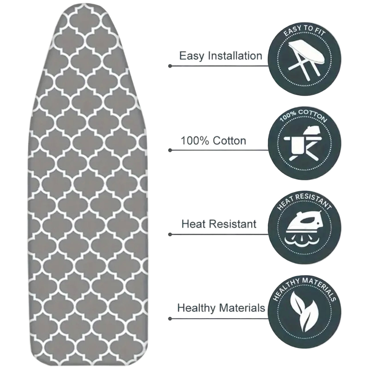 Zenora Heavy-Duty Ironing Board Cover & Pad