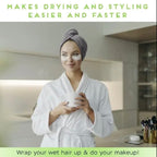 Zenora 2-Pack Super Absorbent Microfiber Hair Towels