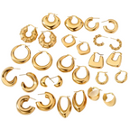 Éclat Luxe 10pcs Women’s Signature Earrings Set