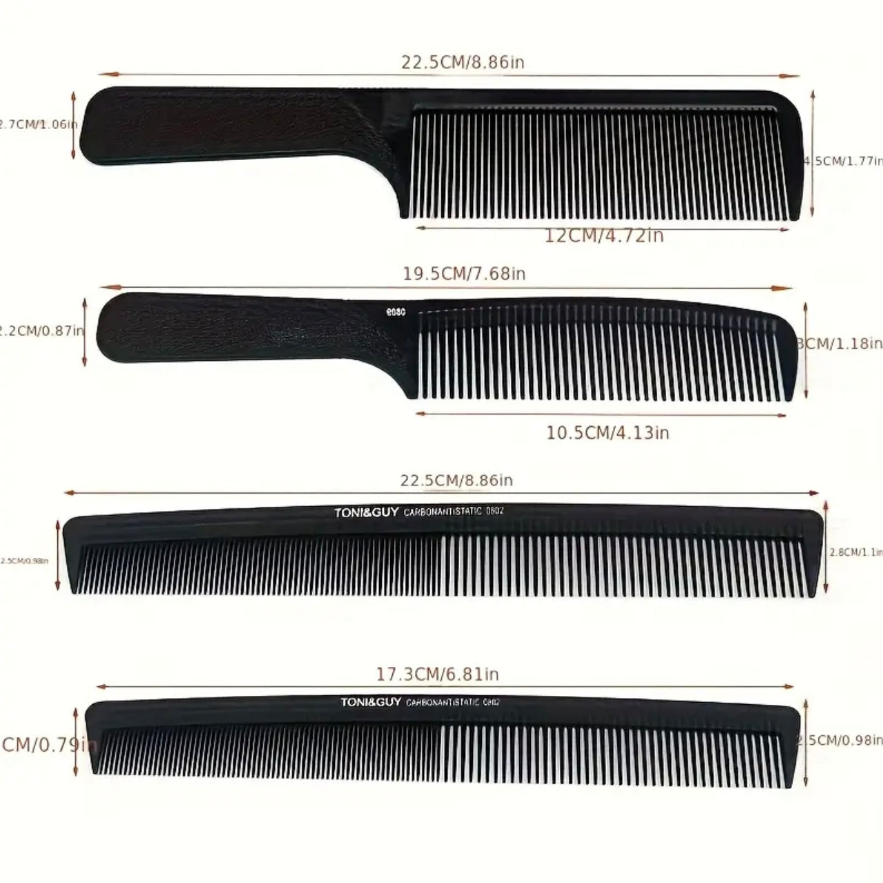 Zenora 23-Piece Professional Barber Comb Set