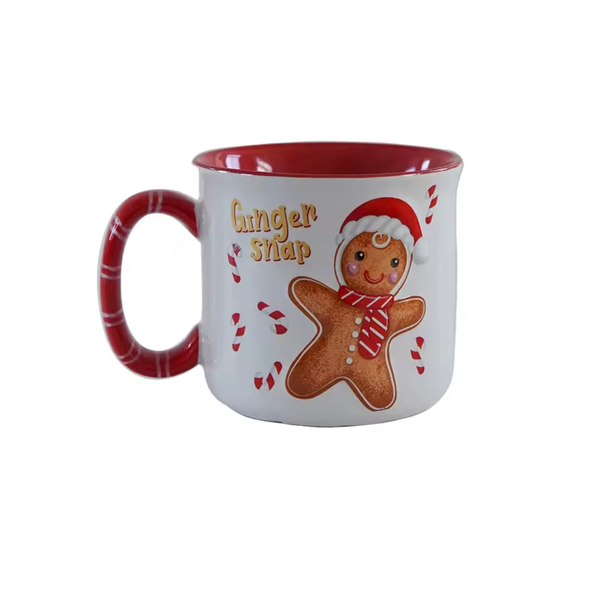 Zenora Christmas Gingerbread Man Ceramic Mug