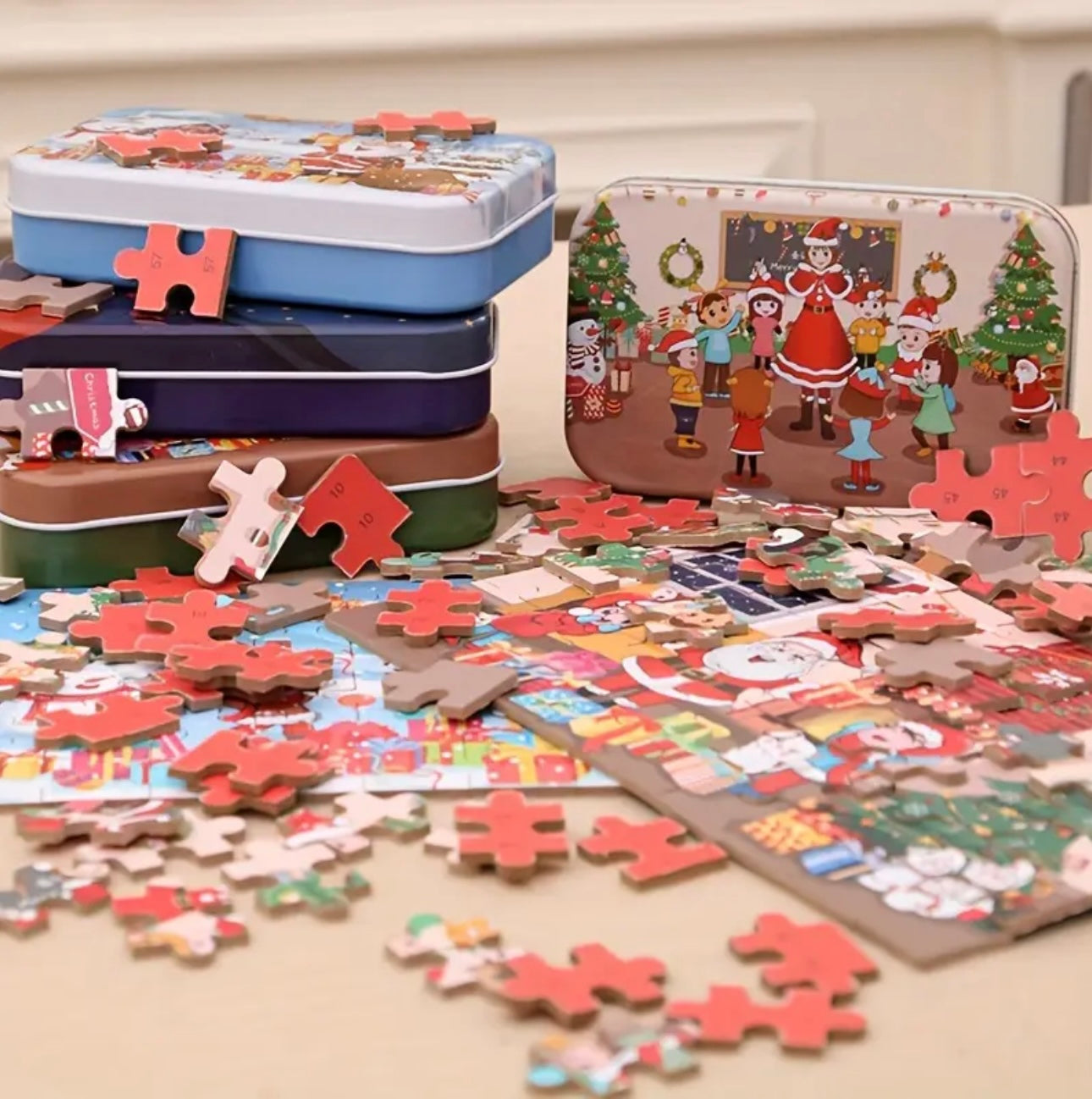 Zenora Christmas Wooden Santa Puzzle