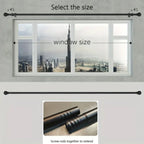 Zenora Adjustable Curtain Rod Bracket Set with Decorative Small Ball Finials