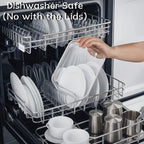 Zenora 24-Piece Glass Crisper Set (12 Bowls + 12 Lids)