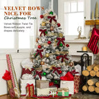 Zenora Velvet Christmas Bowknot Decorations