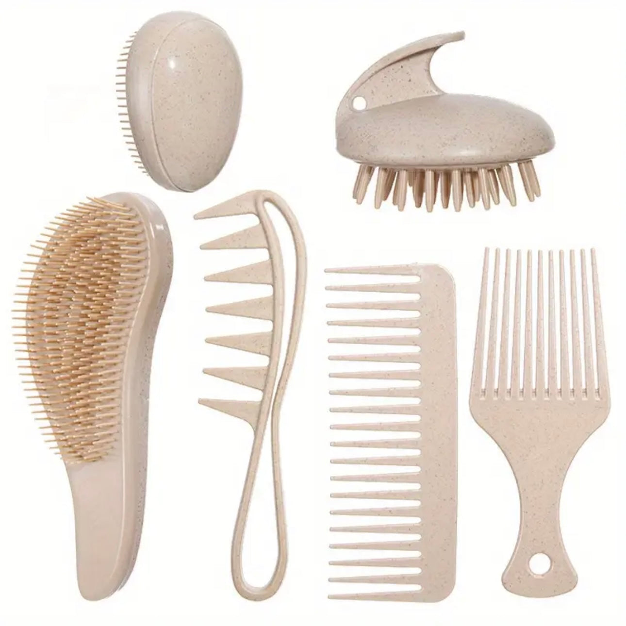Zenora 9pcs Wheat Straw Hair & Scalp Care Set