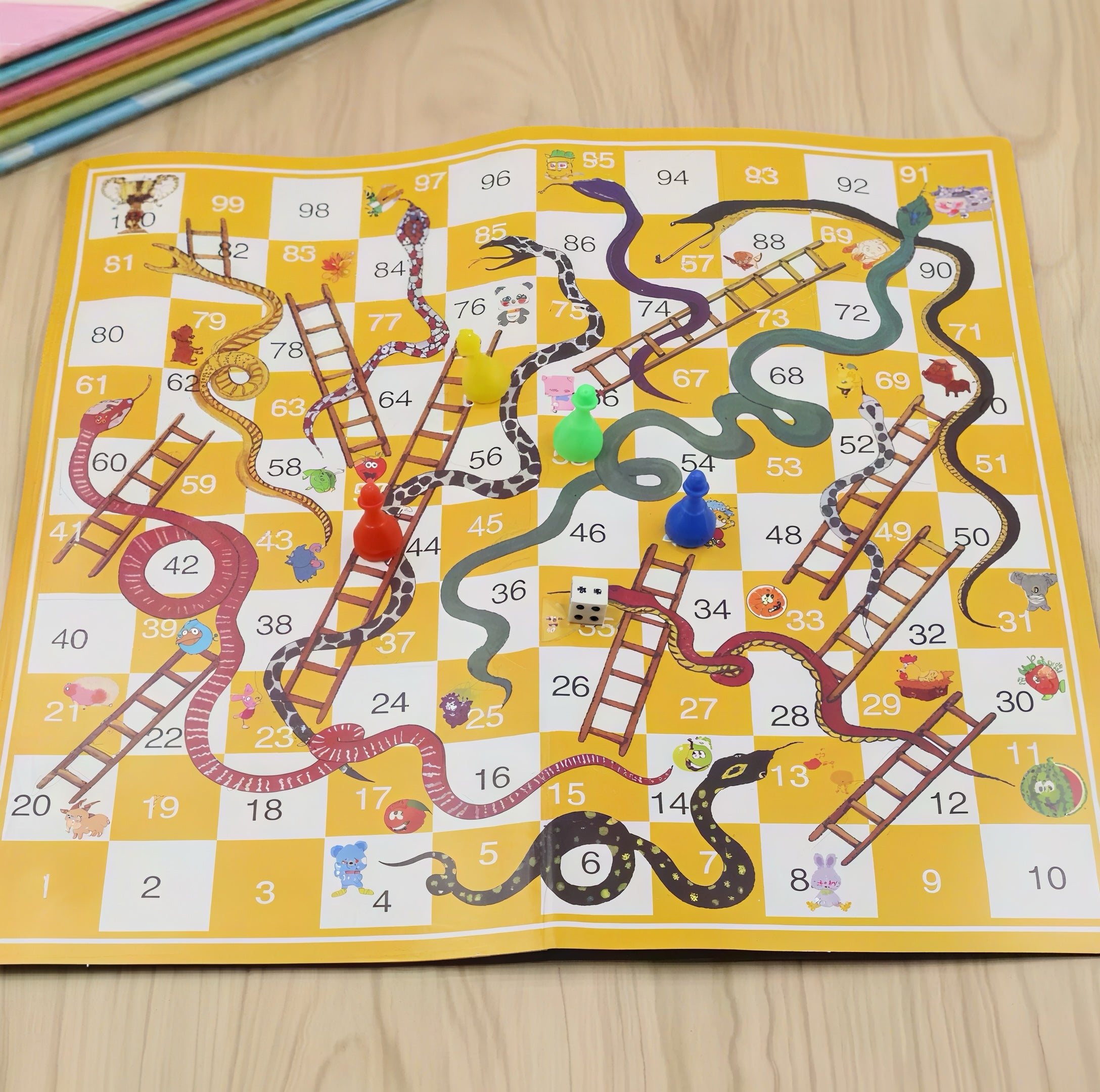 Zenora Snakes and Ladders & Ludo Board Game For Kids & Family Game Set