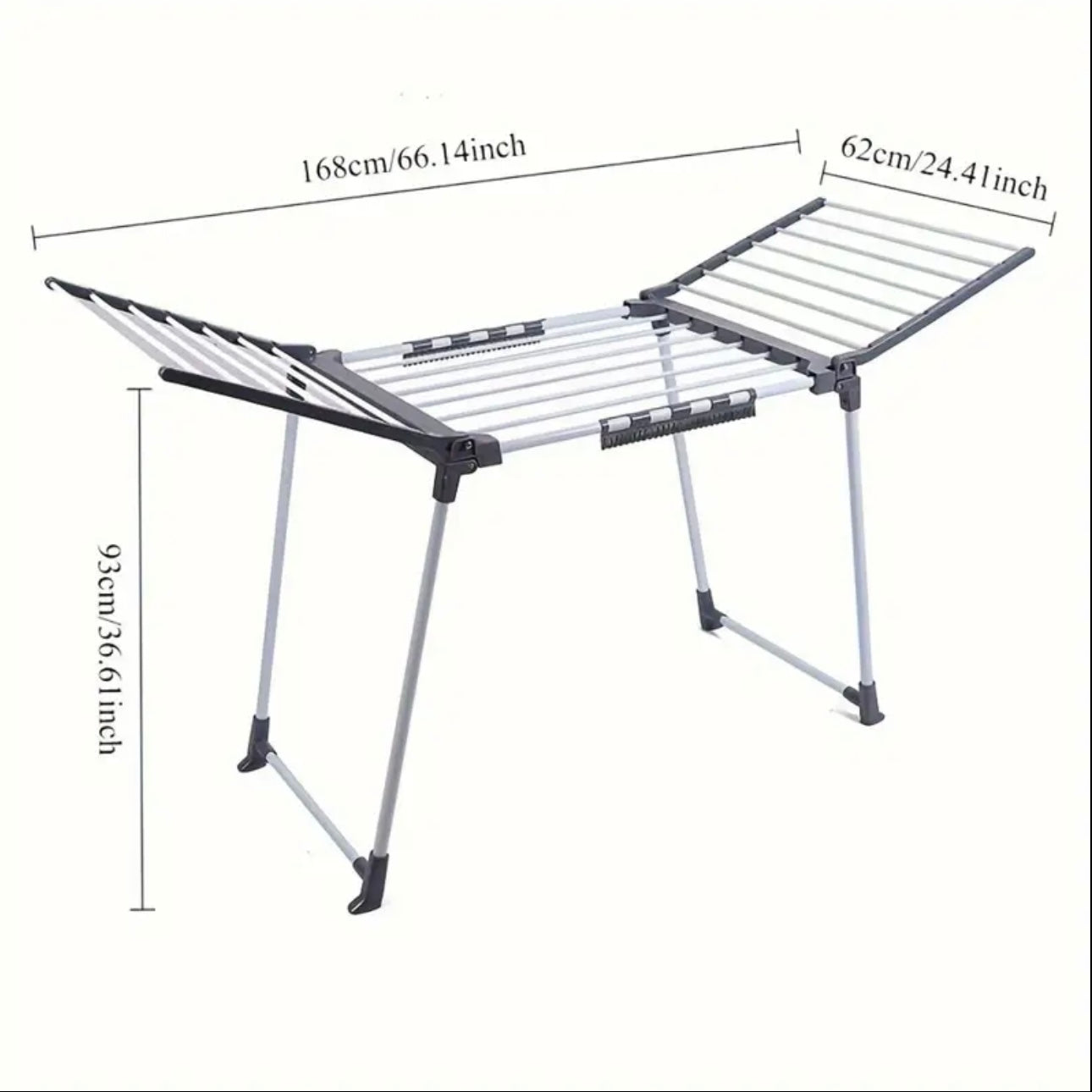 Zenora Freestanding Folding Metal Clothes Drying Rack