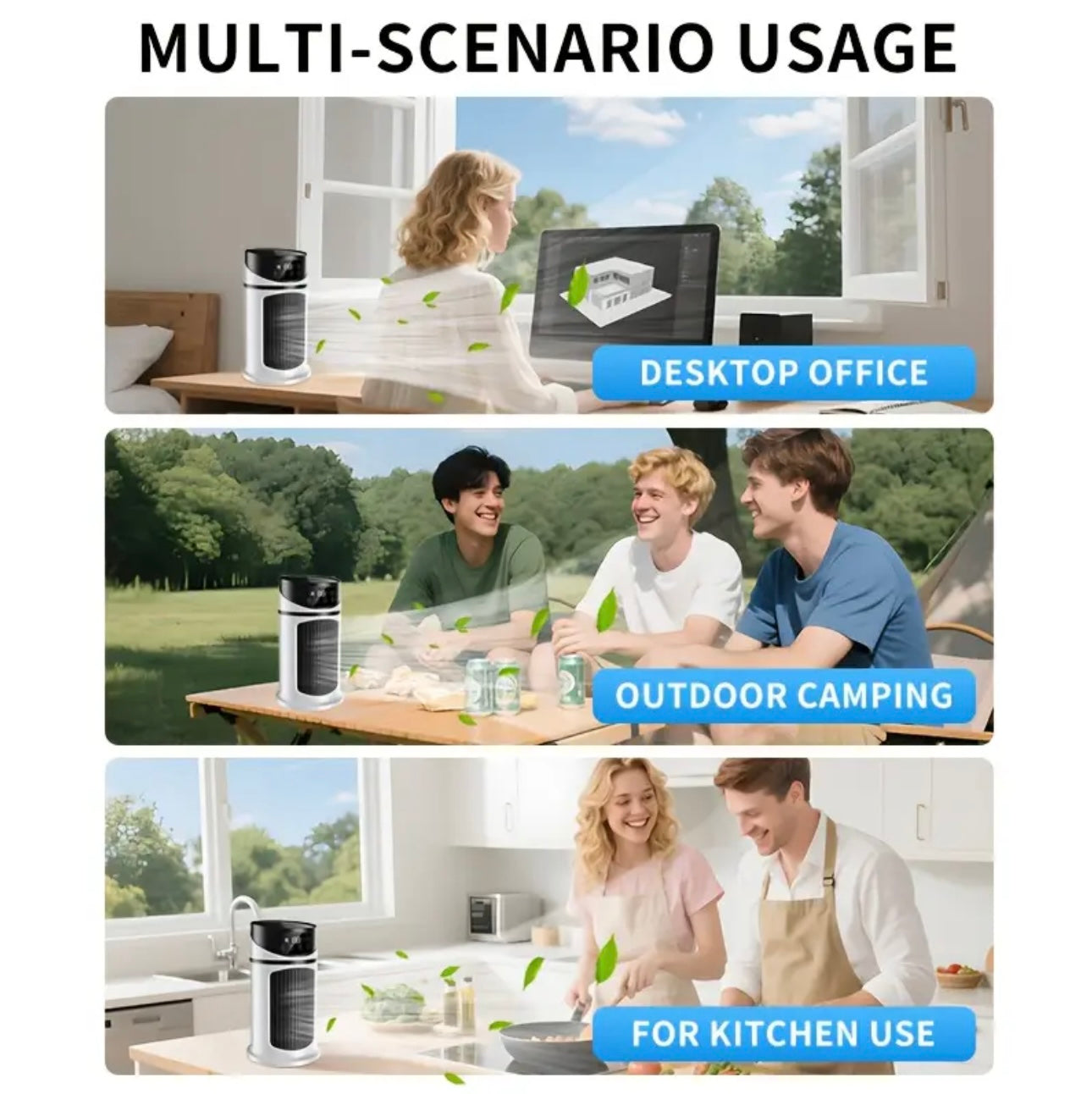 Zenora 3-in-1 Portable Humidifier & Cooling Fan