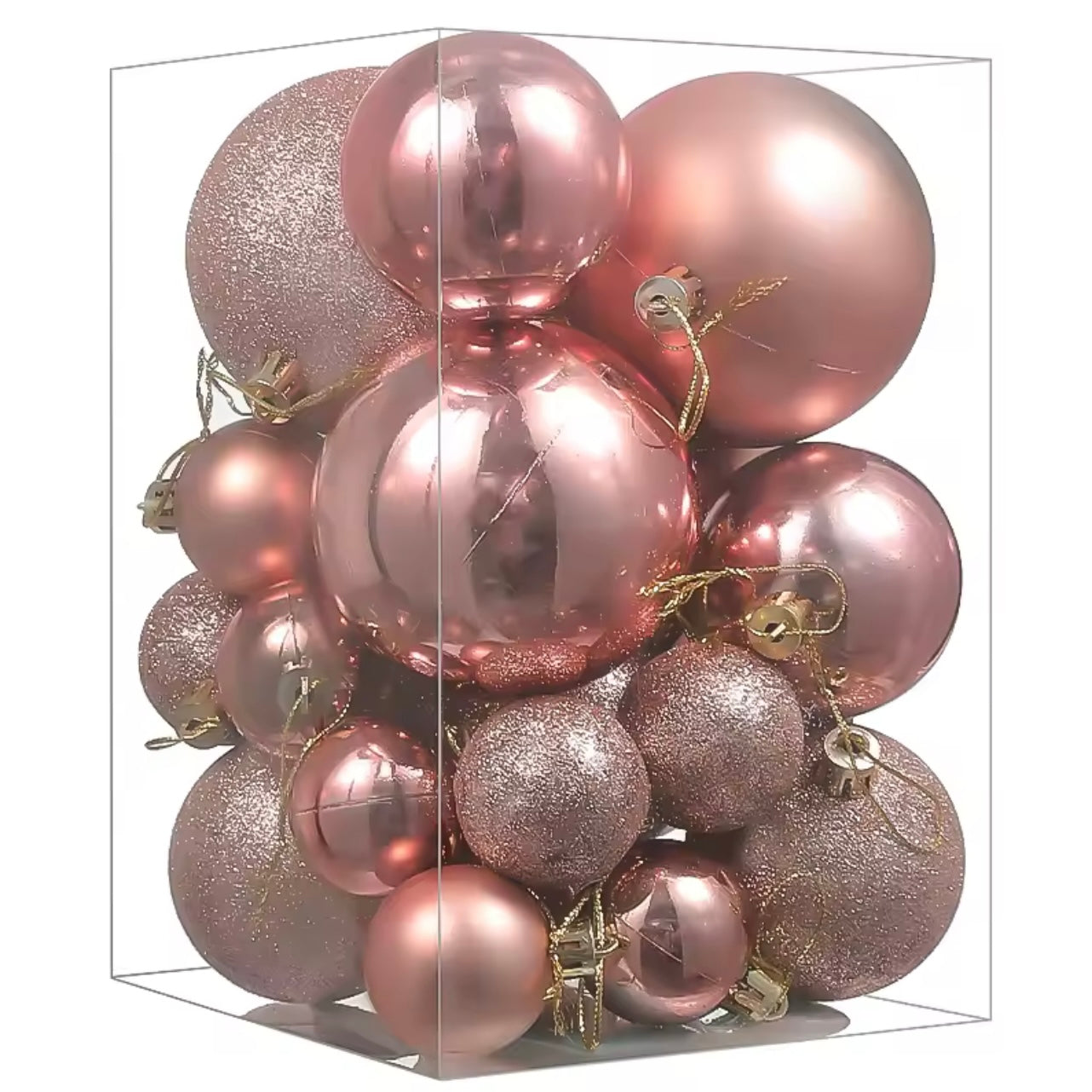 Zenora 24pcs Christmas Ball Hanging Ornaments
