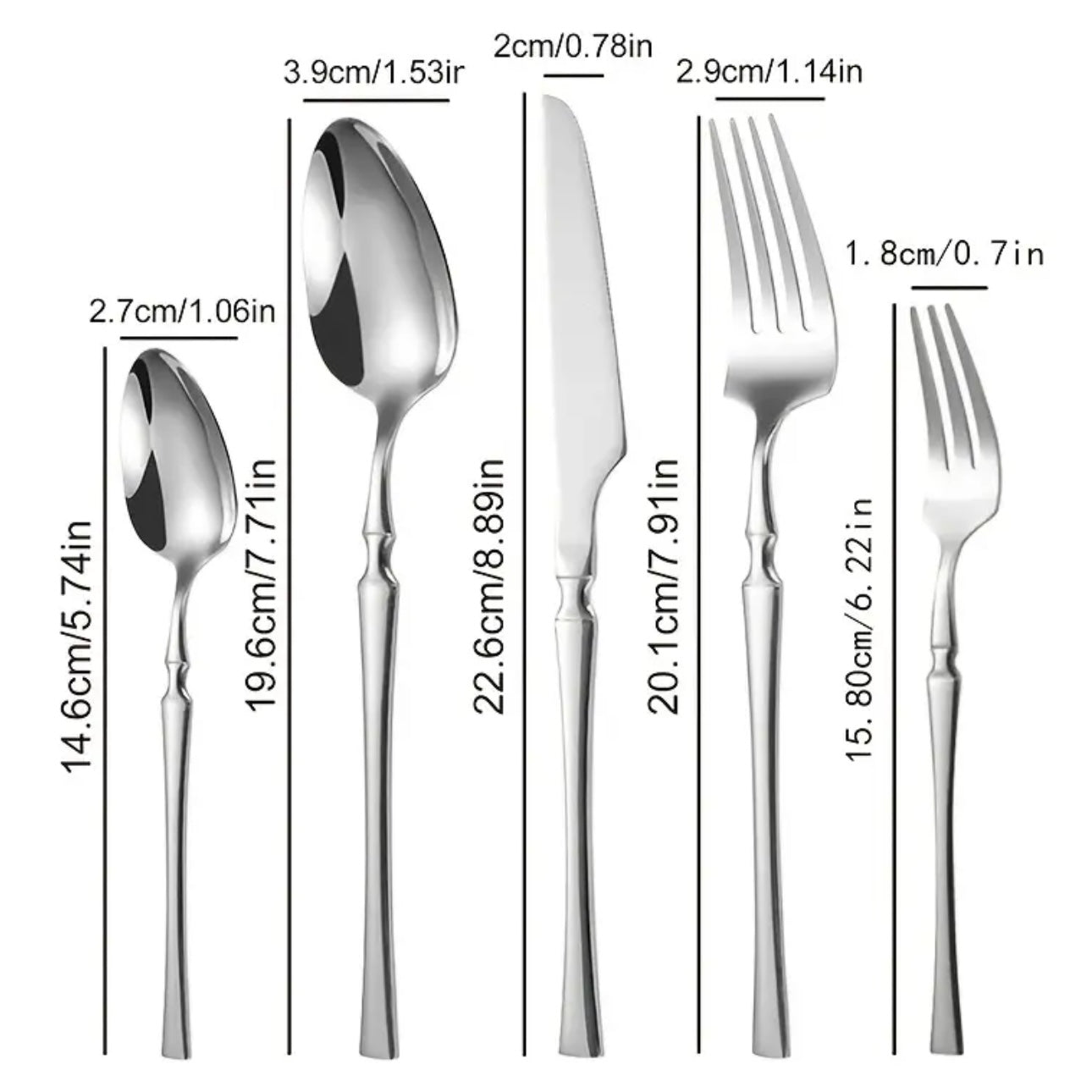 Zenora 30pcs Premium Silverware Set