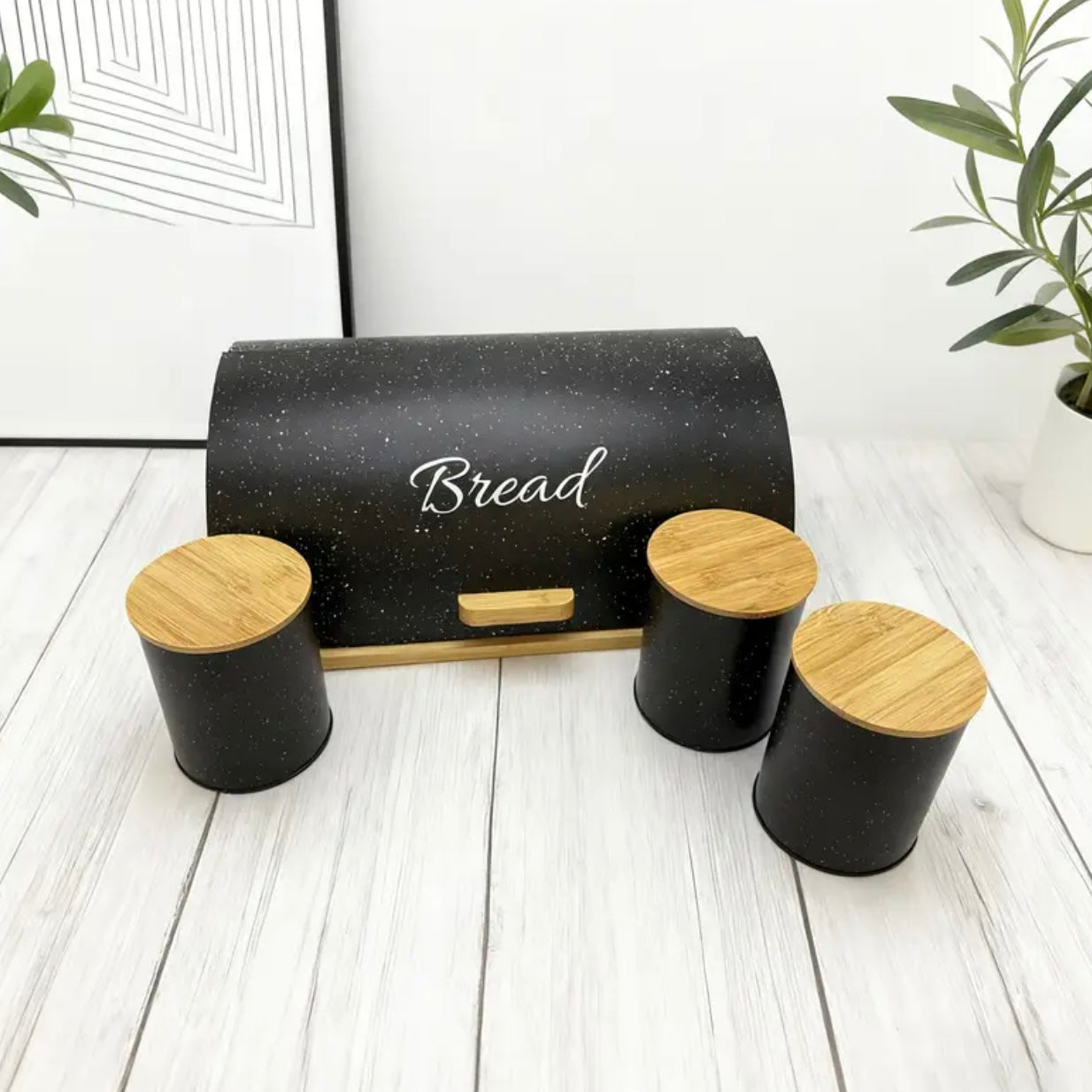 Zenora Bamboo & Iron Flip-Top Storage Box Set