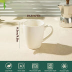 Zenora 6pcs Elegant White Coffee & Cold Drink Cups