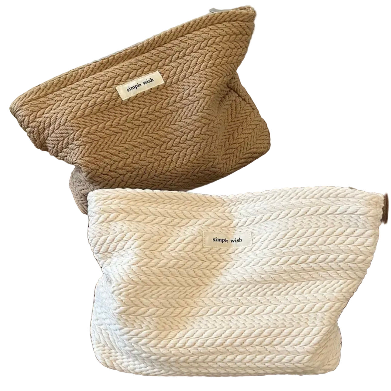 Zenora Woven Travel Makeup Pouch