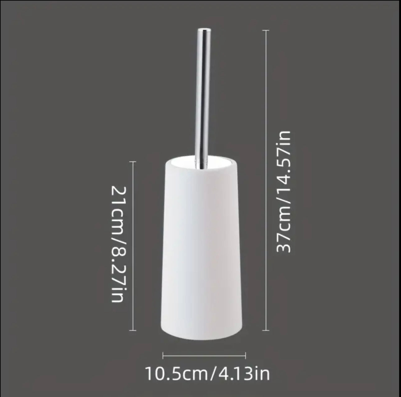 Zenora 1-Piece Toilet Brush & Holder Set