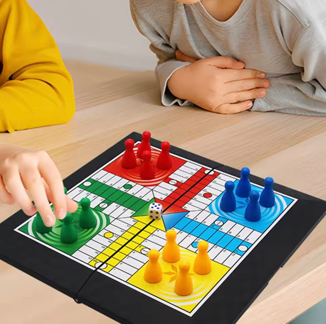 Zenora Ludo Game Set – Foldable Board for Travel, Family & Parent-Child Interaction