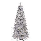 Teellook Luminous Flocking Snowflake Christmas Tree