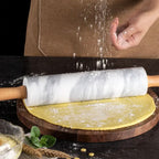 Zenora Marble Rolling Pin with Wooden Handles & Base