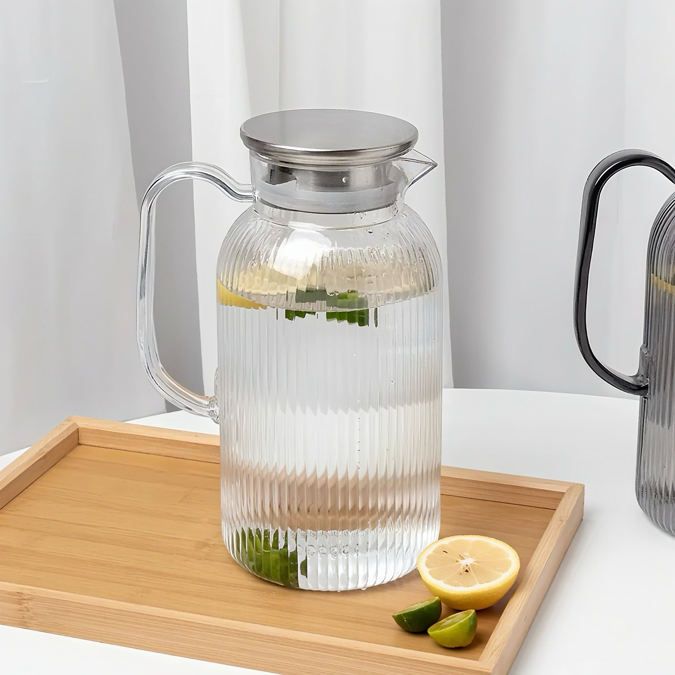 Zenora 2000ml Large Glass-Like Thermal Water Bottle