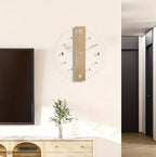 Zenora Glowtick Modern Minimalist Wall Cloc