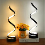 Zenora 2pcs Modern Spiral LED Table Lamps