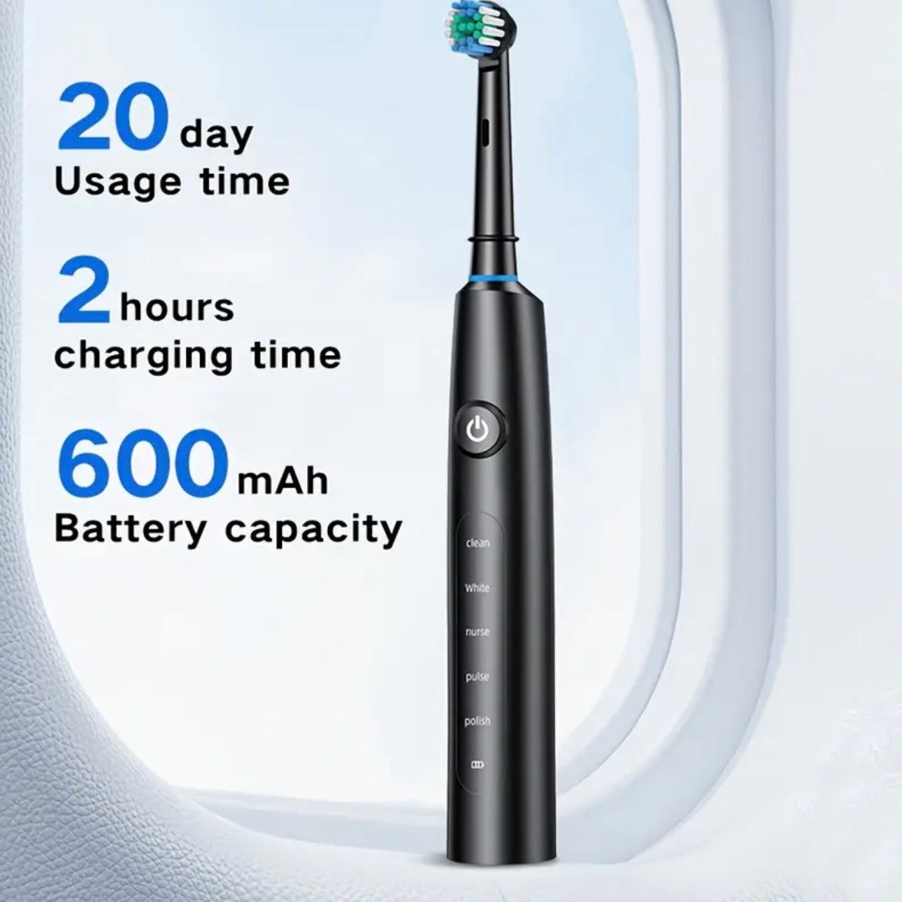 Zenora 8-Head Rotating Electric Toothbrus