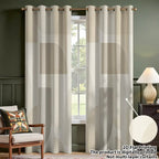 Zenora 2-Piece Modern Geometric Blackout Curtains