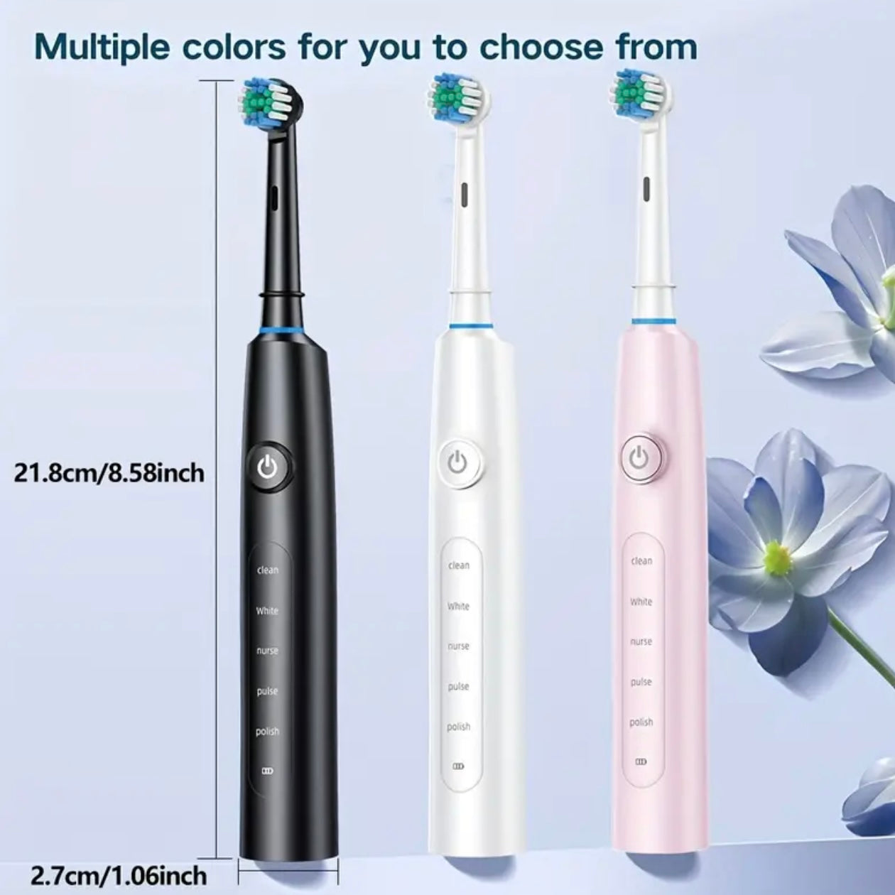 Zenora 8-Head Rotating Electric Toothbrus