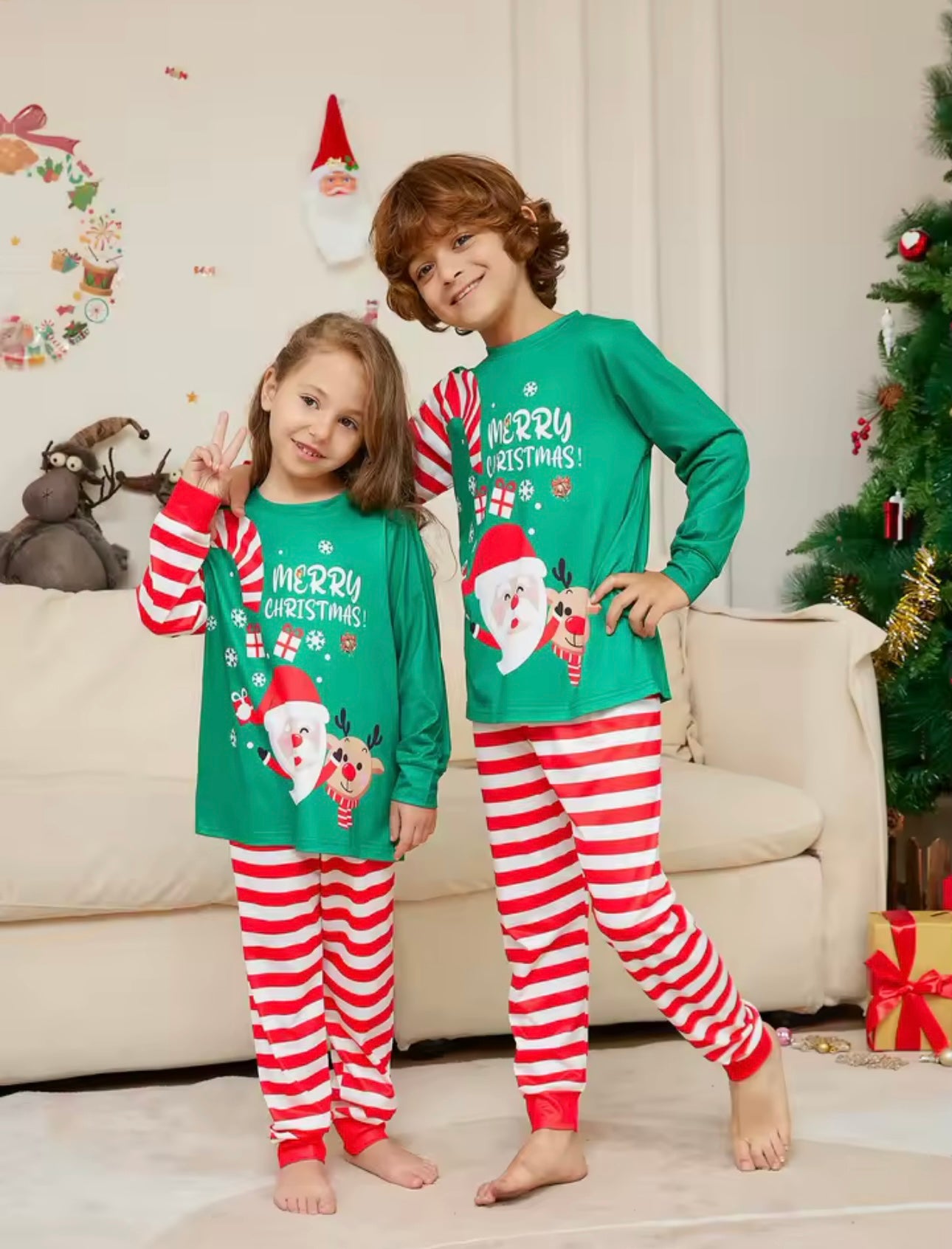 Zenora 2025 Christmas Family Matching Pajama Set (Adults, Kids, Baby & Dog)