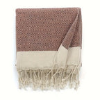 Zenora 1pc Turkish Diamond Grid Blanket