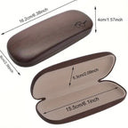 3pcs Hard Shell Glasses Case – Durable Iron Build, Ergonomic Design for Men & Women