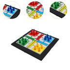 Zenora Ludo Game Set – Foldable Board for Travel, Family & Parent-Child Interaction