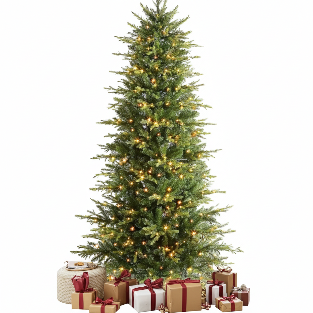 Zenora 6.5FT Pre-Lit Aspen Noble Fir Artificial Christmas Tree