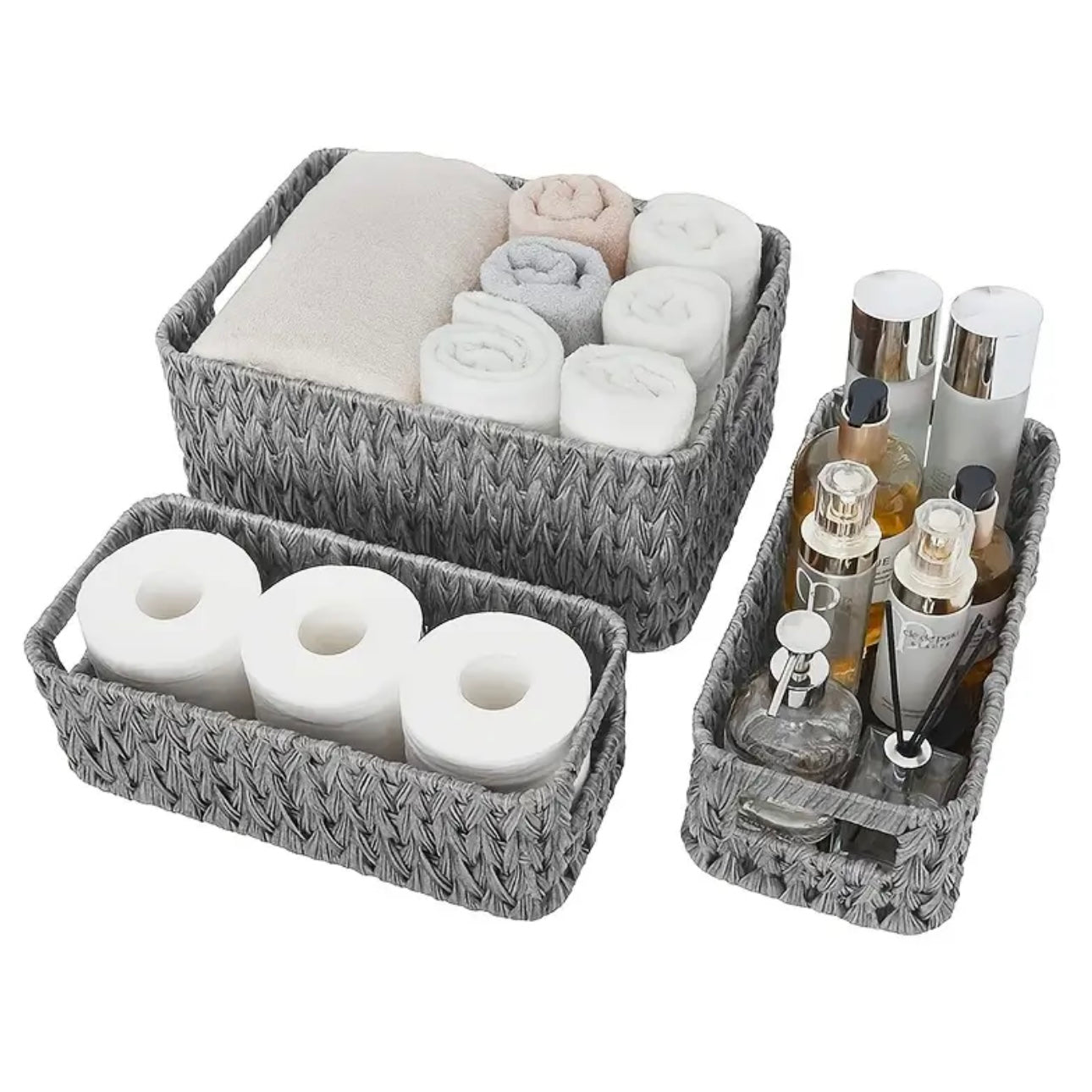 Zenora 3-Piece Woven Storage Basket Set