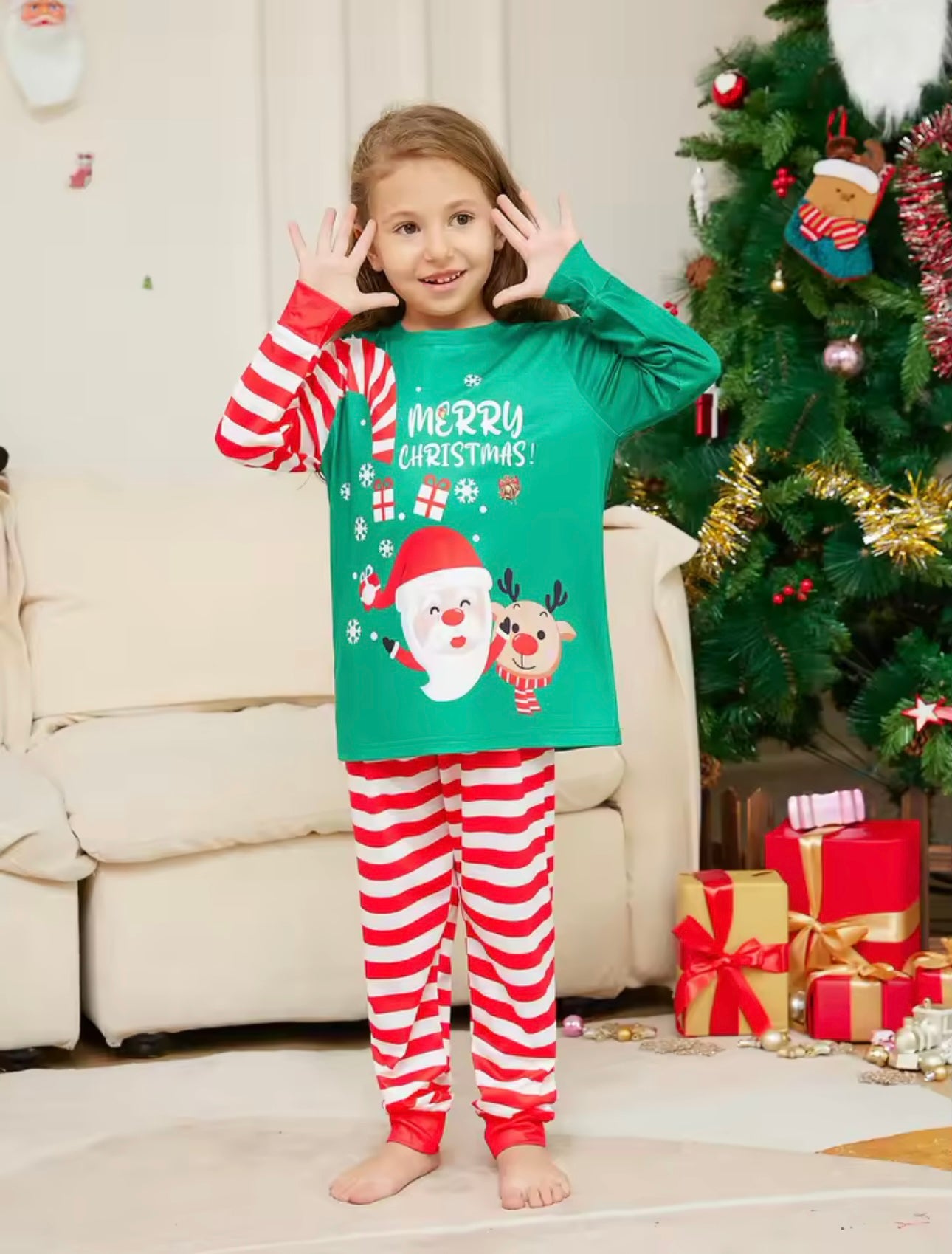 Zenora 2025 Christmas Family Matching Pajama Set (Adults, Kids, Baby & Dog)