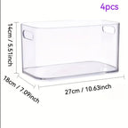 Zenora 4pcs Clear Drawer Organizer Bins