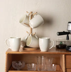 Zenora 6pcs Elegant White Coffee & Cold Drink Cups