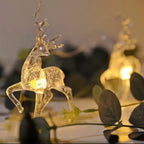 Zenora 3D Reindeer LED Christmas String Lights (Battery Operated)