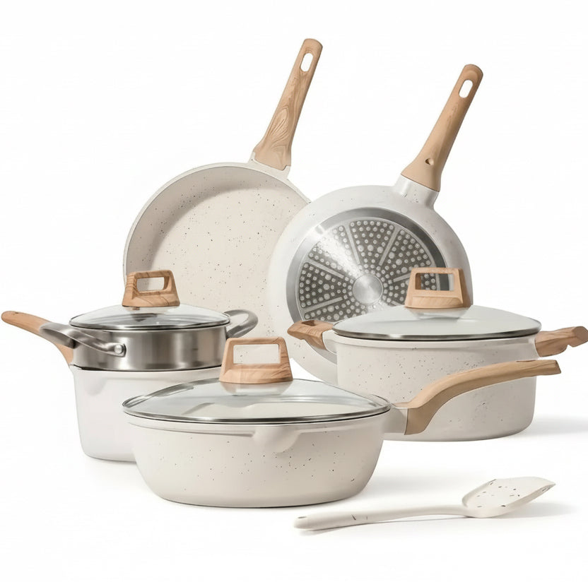 Zenora Kemo AllureStone Non-Stick Cookware Set (14pcs)