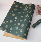 Zenora 4pcs Extra Long Christmas Wrapping Paper Rolls