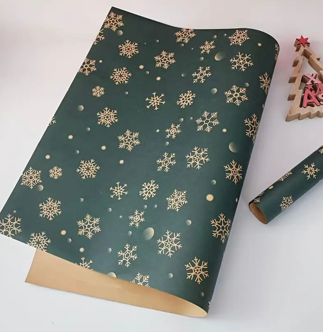 Zenora 4pcs Extra Long Christmas Wrapping Paper Rolls