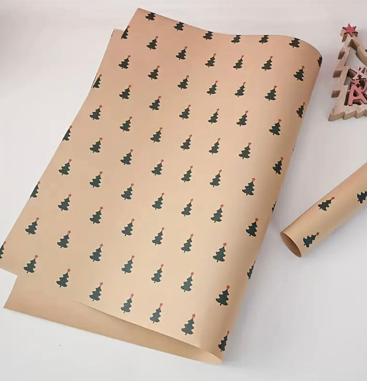 Zenora 4pcs Extra Long Christmas Wrapping Paper Rolls