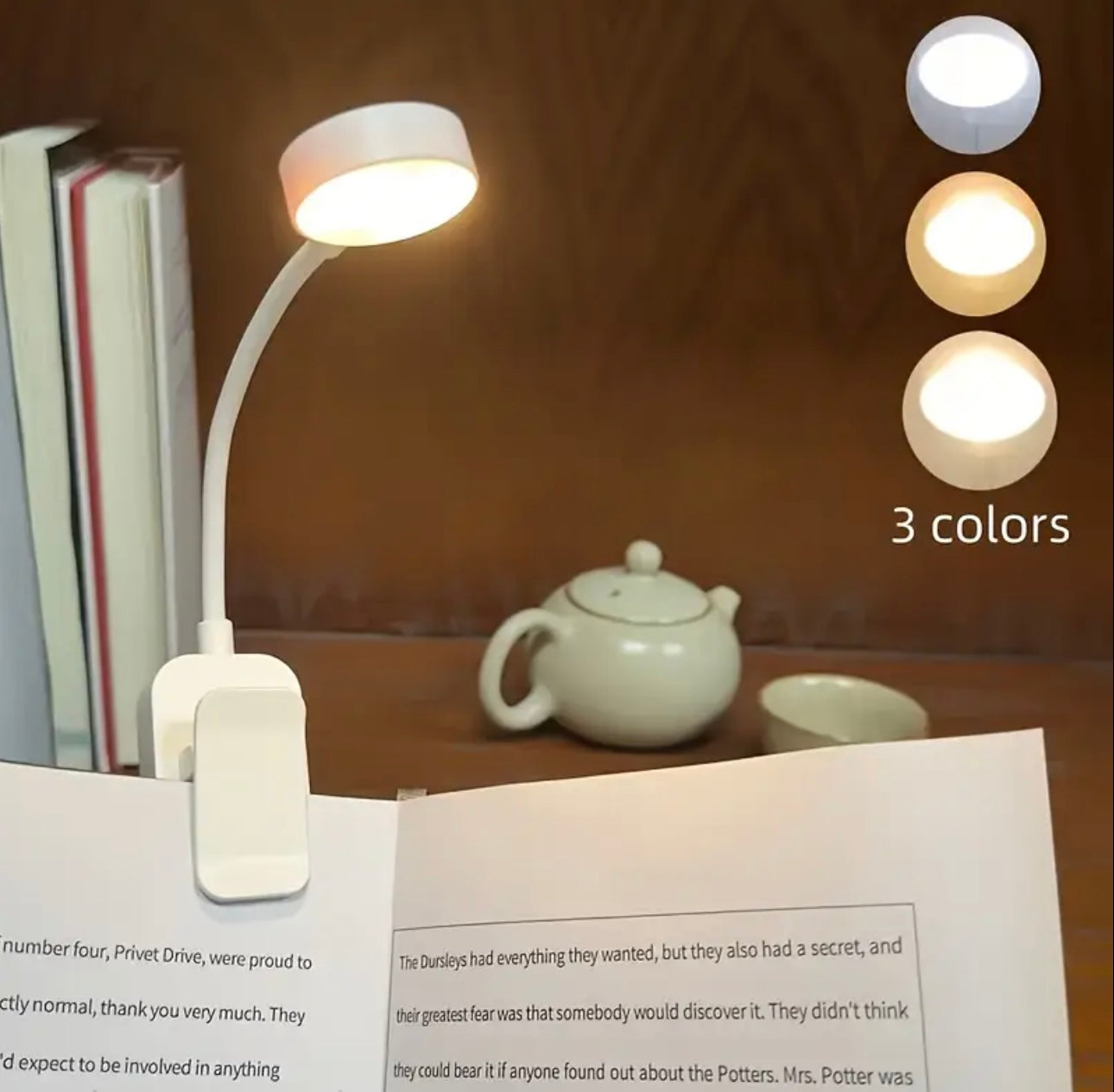 Zenora Adjustable LED Reading Light [White]
